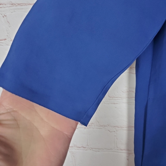 Everlane Japanese GoWeave Front Zip Dress Size 00 Blue Relaxed Fit - Picture 8 of 15